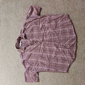 Madewell Plaid Button Down Top